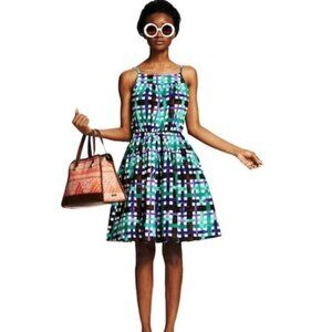 Duro Olowu for JCP colorful checkered apron dress